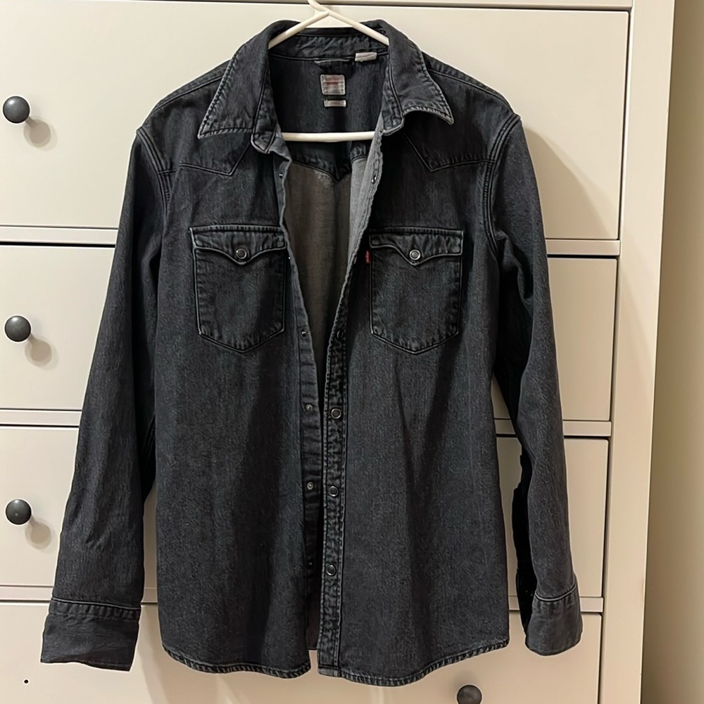 Levi’s Black Denim Button Down Shirt